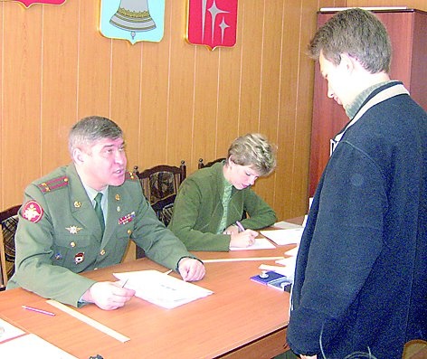 На призывной комиссии 2004 год, Военкомат, SFlame
